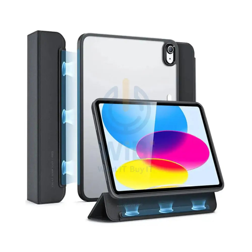 ESR Ascend Hybrid Case For Apple iPad (10th Gen) / 10.9inch / Apple iPad 11 (A16) - Jelly Black Accessories > Mobiles &