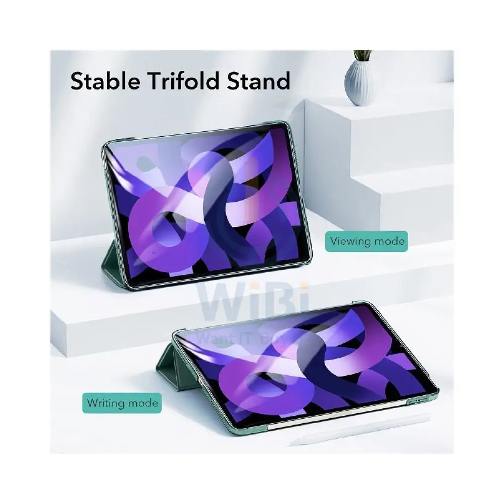 ESR Ascend Ascend Trifold حافظة -ايباد اير جين 6/5/4 11 بوصة / 10.9 بوصة (2020-2024) / أخضر اكسسوارات