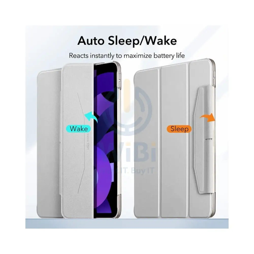 ESR Ascend Trifold Case - Apple iPad Air Gen6/5/4 11’’/10.9’’ (2020-2024) / Silver Grey Accessories > Mobiles & Tablets