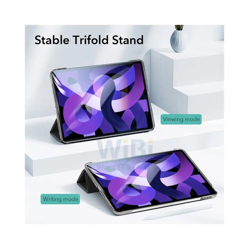 ESR Ascend Ascend Trifold حافظة -ايباد اير جين 6/5/4 11 بوصة / 10.9 بوصة (2020-2024) / جيلي أسود اكسسوارات > هواتف  تابلت
