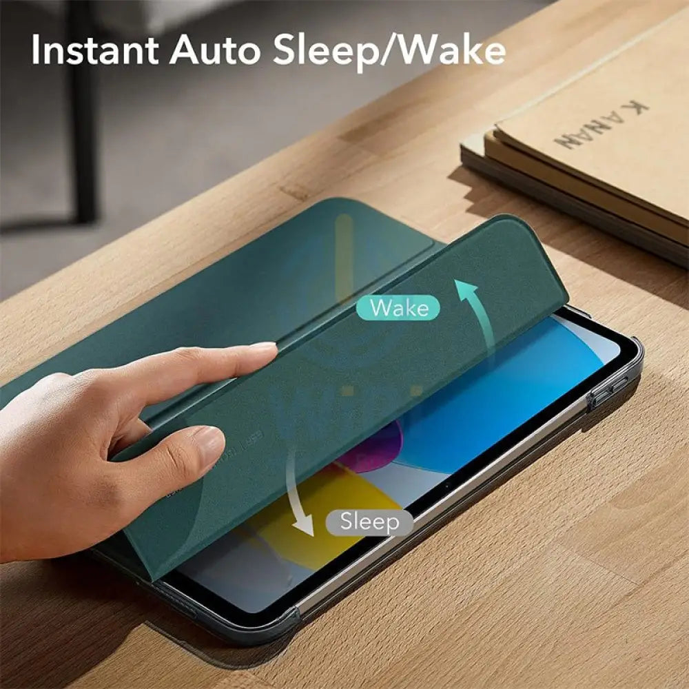 ESR Ascend Ascend Trifold حافظة مع حامل - ابل ايباد (10 الجيل 10.9 بوصة / 10.9 بوصة / أخضر اكسسوارات  هواتف  و