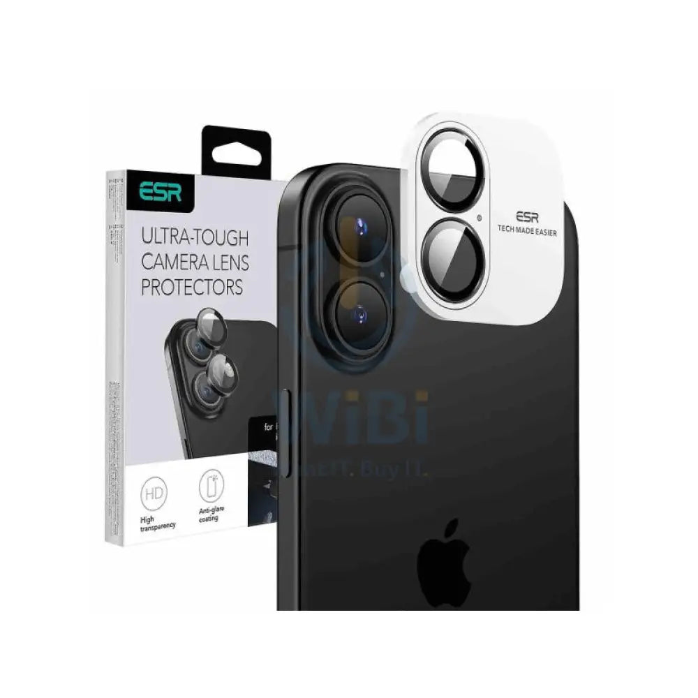 ESR Camera Lens Protector - Apple iPhone 16/16 Plus / Black edge Accessories > Mobiles & Tablets > Mobiles > Camera
