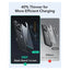 ESR Classic Hybrid Case with Stash Stand (HaloLock) Apple iPhone 16 Pro Max / Clear/Black Accessories > Mobiles &