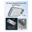 ESR Classic Hybrid Case with Stash Stand (HaloLock) Apple iPhone 16 Pro Max / Clear Gray Accessories > Mobiles &