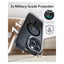 ESR Classic Hybrid Case with Stash Stand (HaloLock) Apple iPhone 16 Pro Max / Frosted Black Accessories > Mobiles &