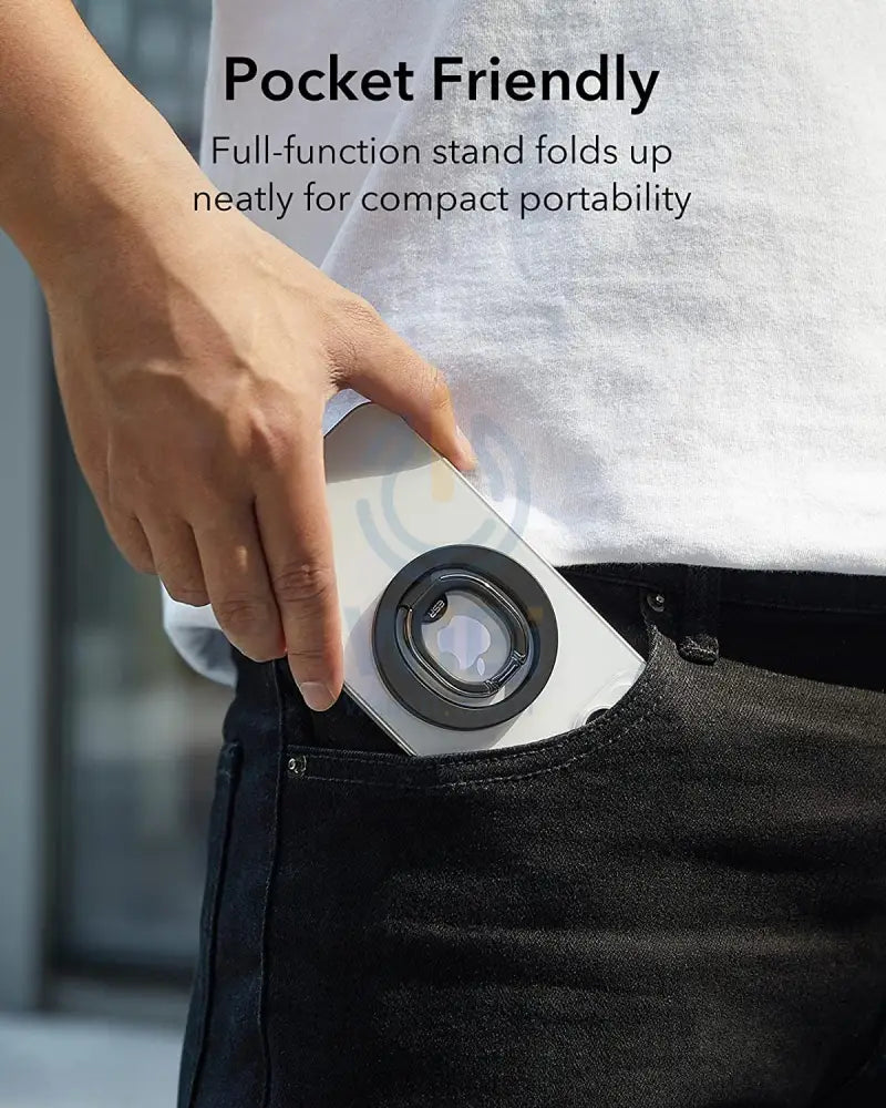 ESR HaloLock Ring Stand - Black Accessories > Mobiles & Tablets > Mobiles > Mobile Holder / Stands