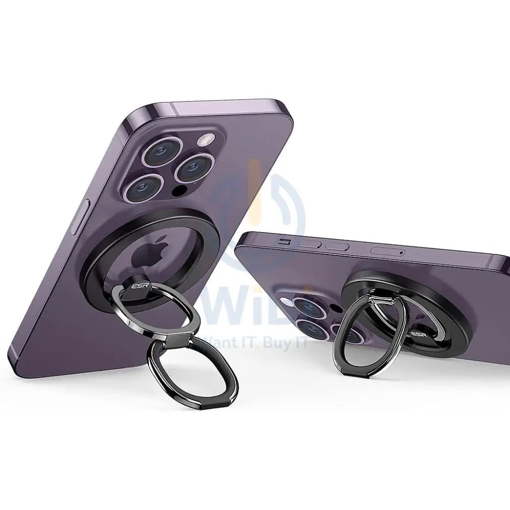 ESR HaloLock Ring Stand - Black Accessories > Mobiles & Tablets > Mobiles > Mobile Holder / Stands