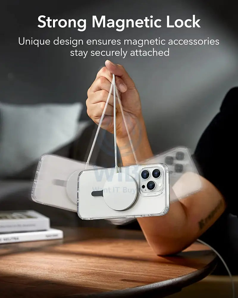 ESR HaloLock Universal Ring ماج سيف 2Z525 - [عبوة من قطعتين] - أسود اكسسوارات  هواتف  تابلت