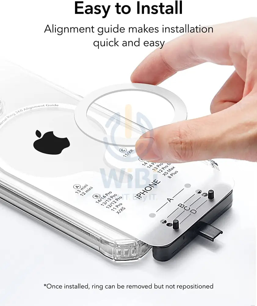 ESR HaloLock Universal Ring ماج سيف 2Z525 - [عبوة من قطعتين] - أبيض اكسسوارات  هواتف  تابلت