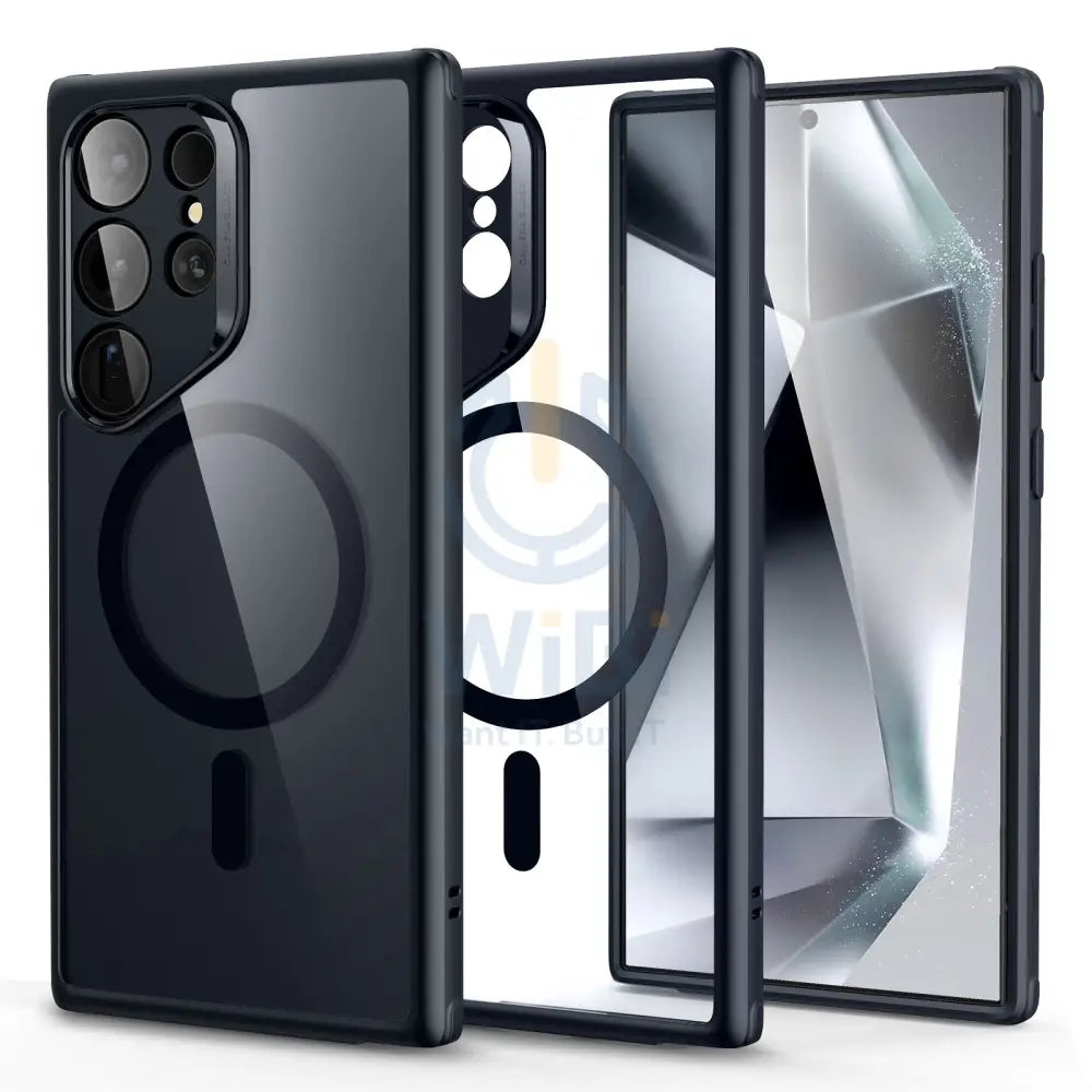ESR Samsung Galaxy S24 Ultra Case with HaloLock - Clear Black Accessories > Mobiles & Tablets > Mobiles > Covers & Cases