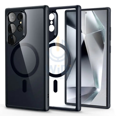 ESR Samsung Galaxy S24 Ultra Case with HaloLock - Clear Black Accessories > Mobiles & Tablets > Mobiles > Covers & Cases