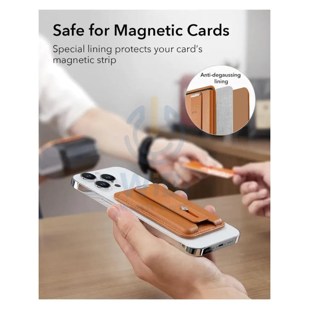ESR ماج سيف محفظة جلدية - كراميل -اكسسوارات > هواتف  تابلت  هواتف > قبضة اليد