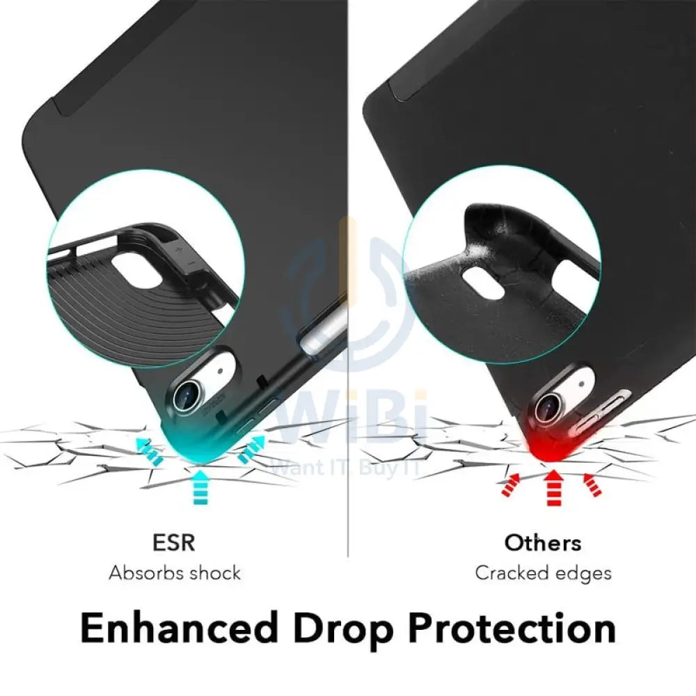ESR Rebound قلم حافظة  ابل ايباد اير / أسود اكسسوارات  هواتف  تابلت  تابلت  شاشة &