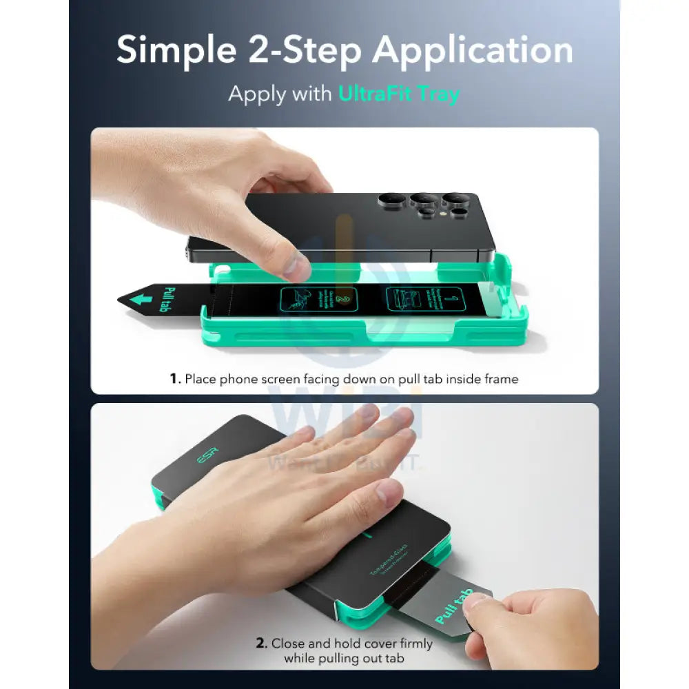 ESR Tempered Glass - Samsung Galaxy S25 Ultra / Clear (2-Packs) Accessories > Mobiles & Tablets > Mobiles > Screen