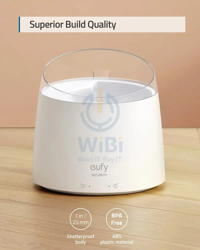 Eufy Pet Water Fountain - White Accessories > Smart Devices