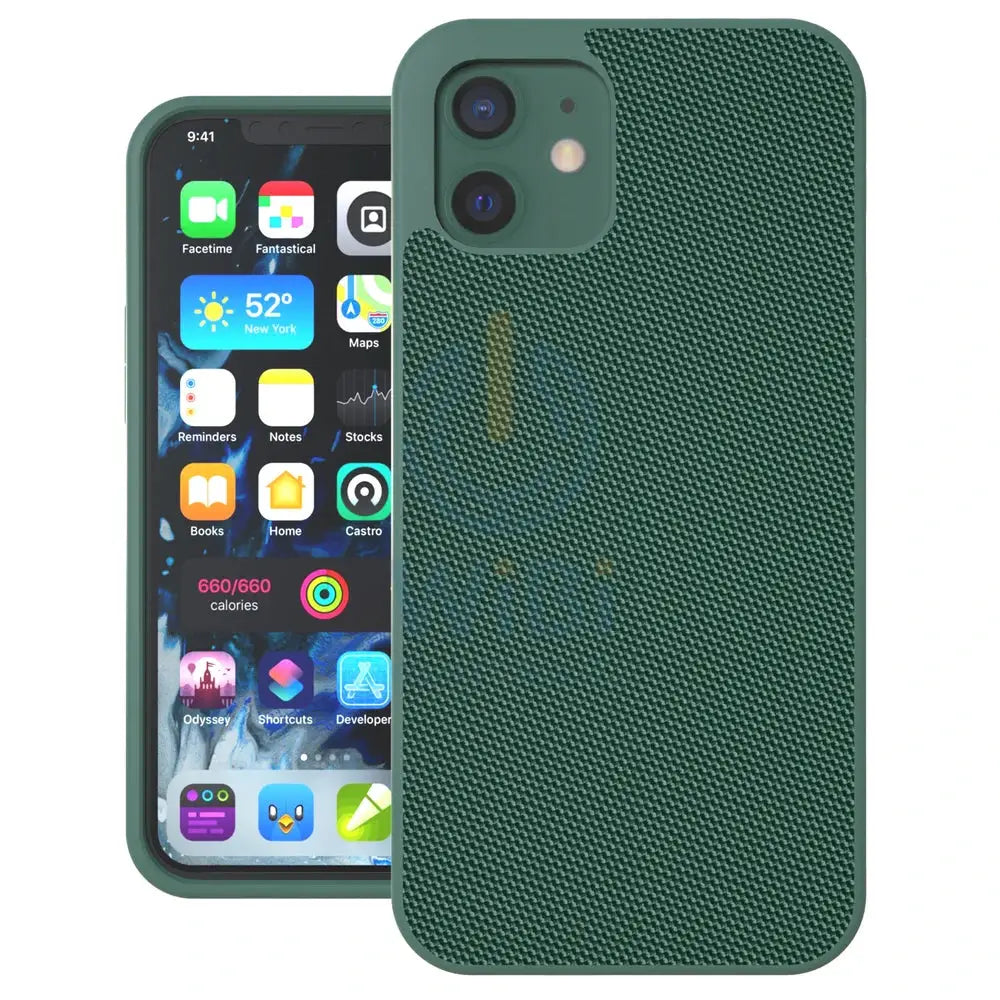 Evutec iPhone 12 mini Ballistic Nylon Case with AFIX + Mount - Green Accessories > Mobiles & Tablets > Mobiles > Screen