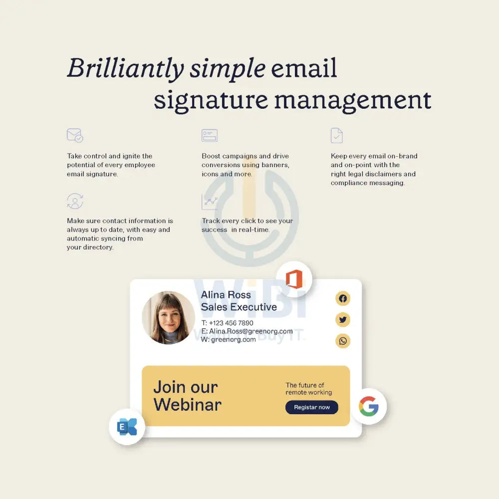 Exclaimer Pro Email Signature Management Software Solutions > Office Suites