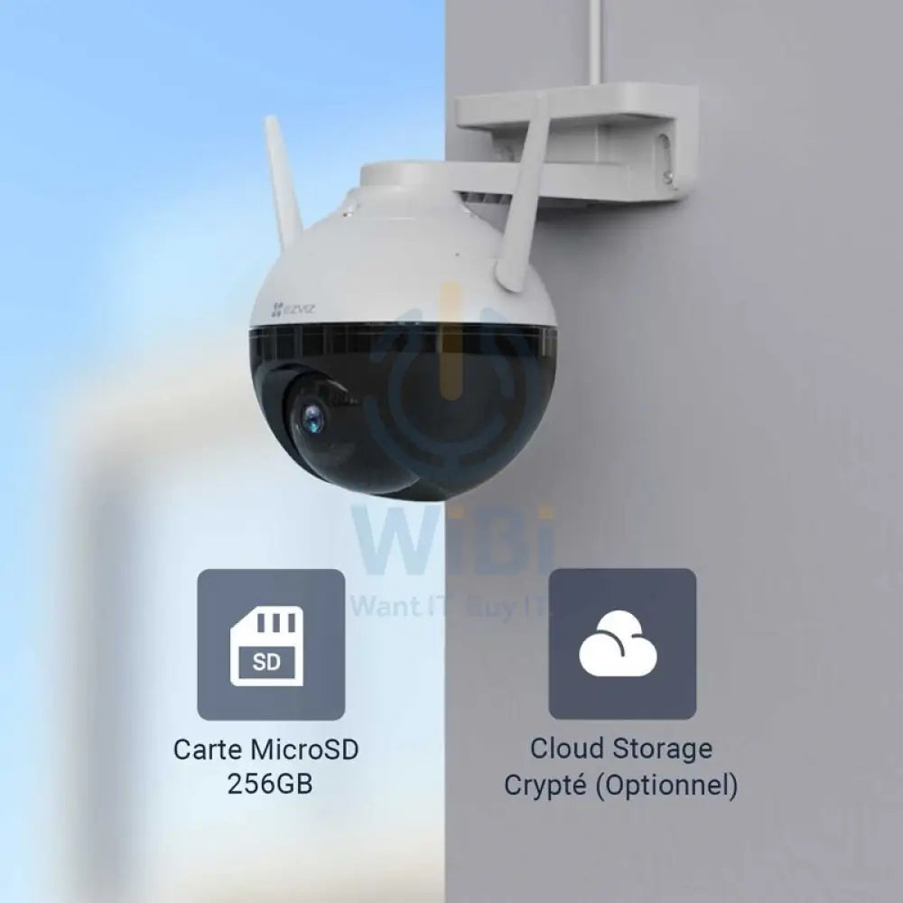 ايزفيز C8C خارجي واي-فاي كاميرا - 1080p / h.265 / أبيض