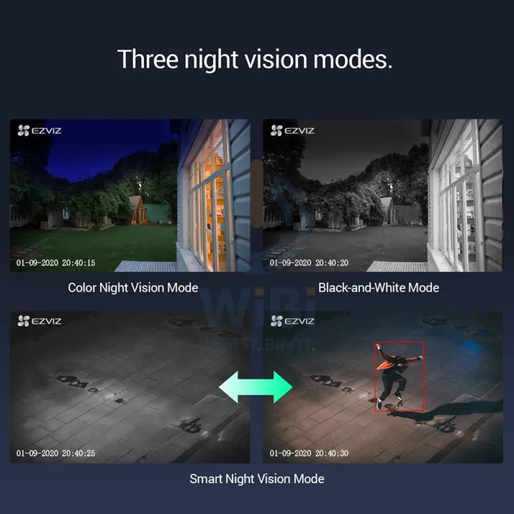 ايزفيز C8C خارجي واي-فاي كاميرا - 1080p / h.265 / أبيض