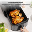 Nutricook Slim Air Fryer, Extra Large 7.6L, 1700 W, NC-AFS200 - Black