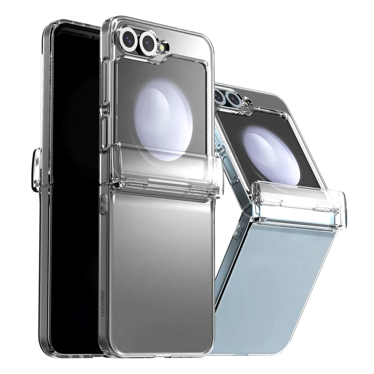 Araree Nukin 360 Case With Hinge Protection For Samsung Galaxy Z Flip 6 - Clear