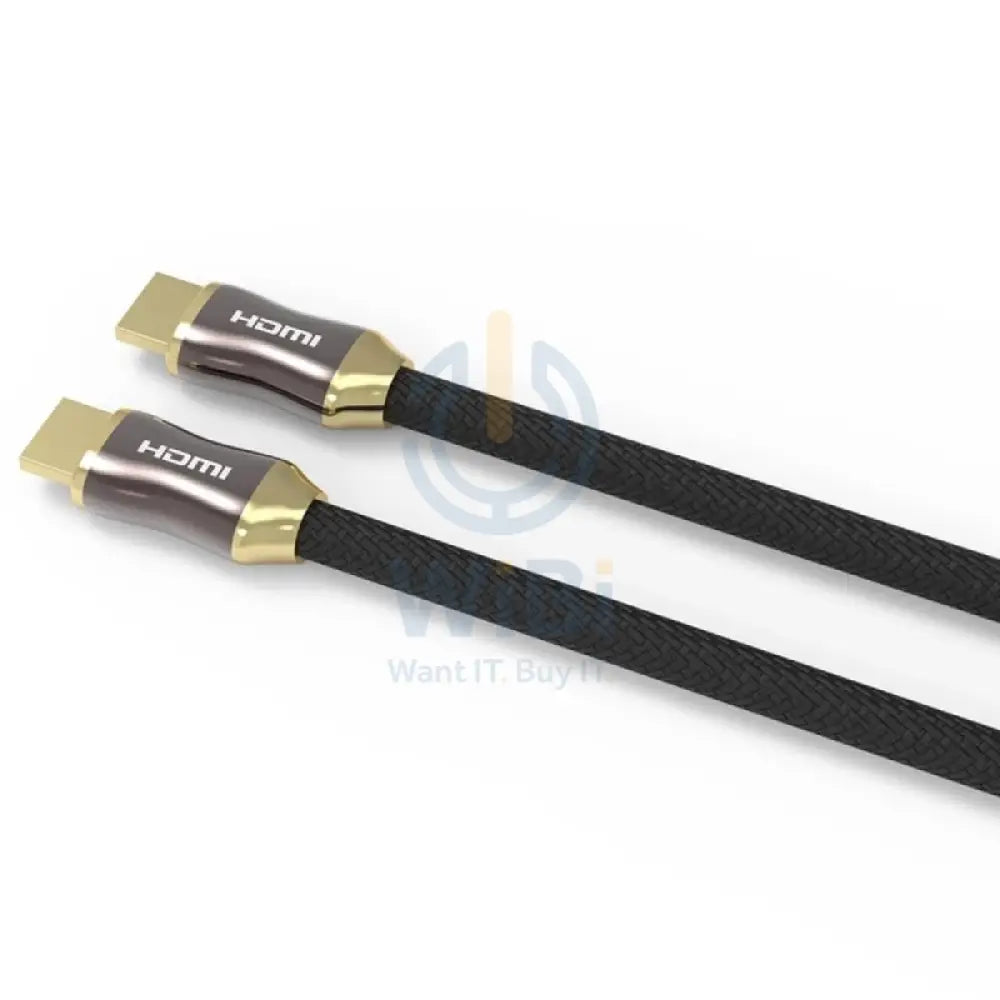 Feeltek Air UHD 8K HDMI Cable 2M (Braid + Metallic) - Black Accessories > Cables & Converters > Cables