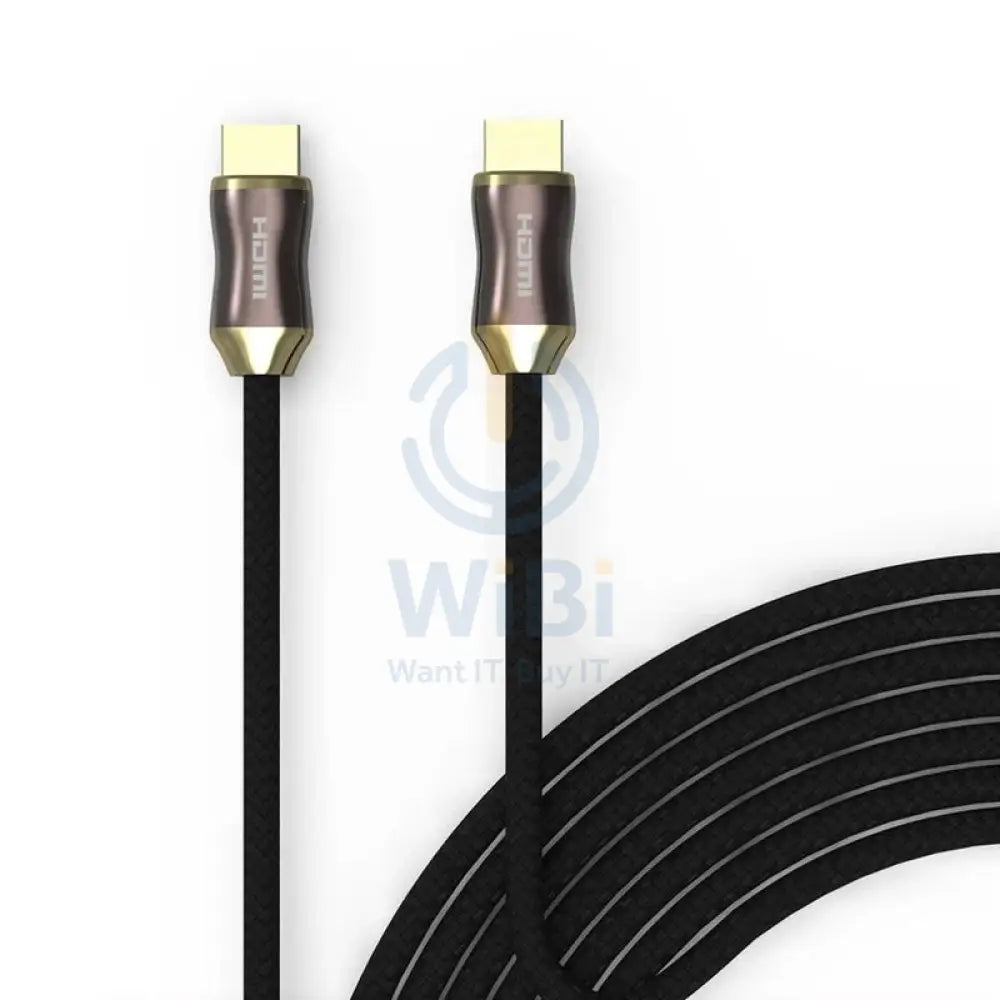 Feeltek Air UHD 8K HDMI Cable 2M (Braid + Metallic) - Black Accessories > Cables & Converters > Cables