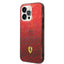 Ferrari iPhone 14 Pro Gradient PC/TPU Case with Allover Scuderia & Dyed Bumper - Red Accessories > Mobiles & Tablets >