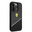Ferrari iPhone 14 Pro Max Bimaterial Carbon Case & Polycarbonate & Silver Stripe - Black Accessories > Mobiles &