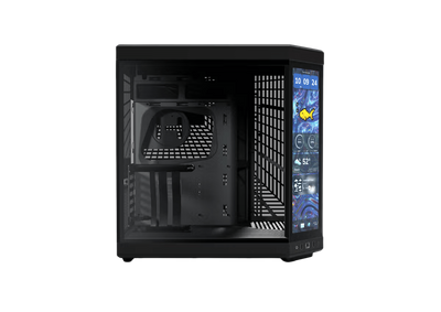 HYTE Y70 TOUCH INFINITE 14.5 Inch Integrated IPS Touchscreen ATX Case - Pitch Black