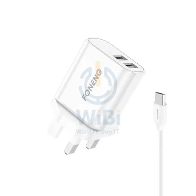 Foneng UK25 Lightning Dual USB Charger Kit Fast 2.4A Accessories > Power Adapters