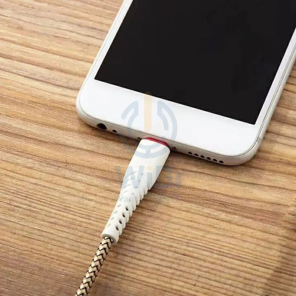 Foneng X15 Braid Lightning Data Cable Fast 2.4A - 1.2 Meter / White Accessories > Cables & Converters > Cables
