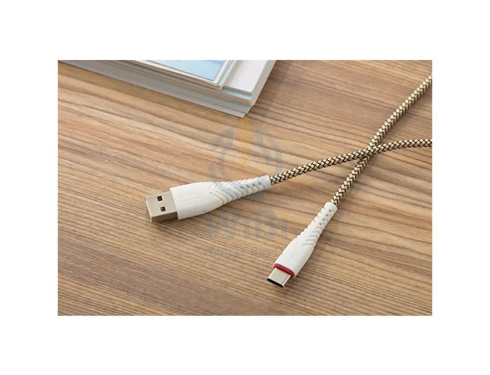 Foneng X15 Braid Type-C Data Cable Fast 2.4A - 1.2 Meter / White Accessories > Cables & Converters > Cables
