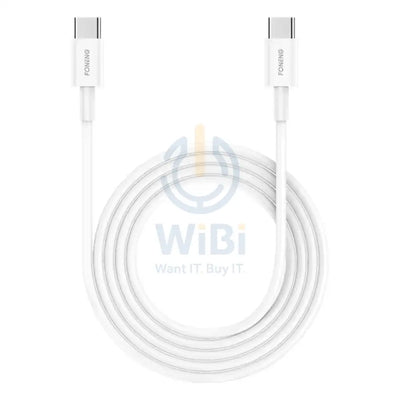 Foneng X55 Type-C To C 60W Data Cable 2M - White Accessories > Cables & Converters > Cables