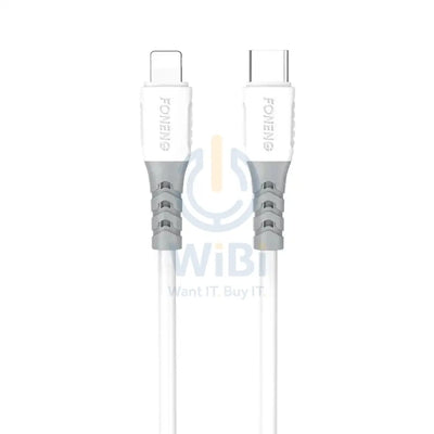 Foneng X66 PD Type-C to Lightning 20W Fast Data Cable 1M - White Accessories > Cables & Converters > Cables