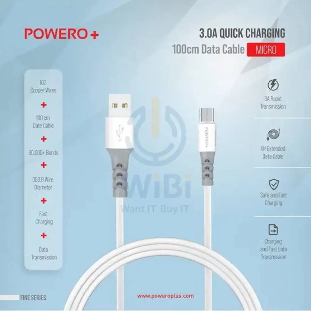 Foneng X66 Qc 1M Fast 3A Type-C Data Cable - White Accessories > Cables & Converters > Cables