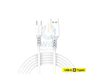 Foneng X66 Qc 2M Fast 3A Fast 3A Type-C Data Cable - White Accessories > Cables & Converters > Cables