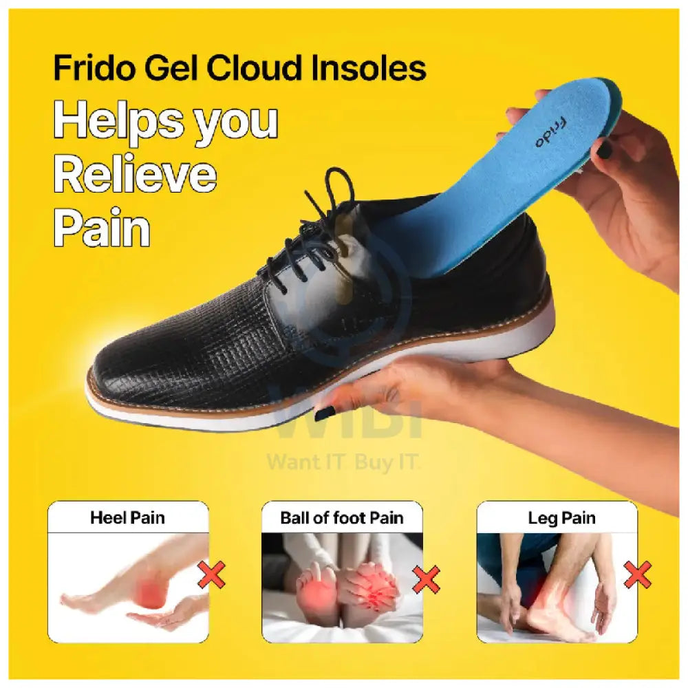 Frido FR-GCIN-L Gel Cloud Insoles - Large Outdoor & Travel > Insoles
