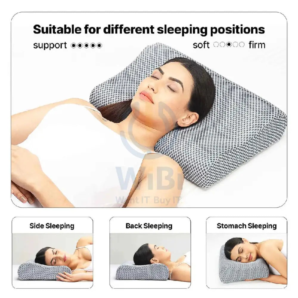 Frido FR-OCVP-PB Orthopedic Cervical Pillow - Blue Outdoor & Travel > Pillows