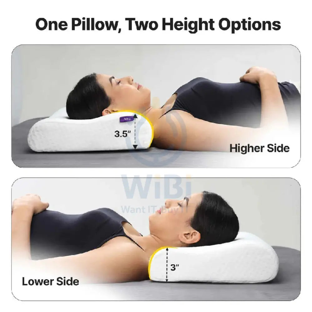 Frido FR-OCVP-W Orthopedic Cervical Pillow - White Outdoor & Travel > Pillows