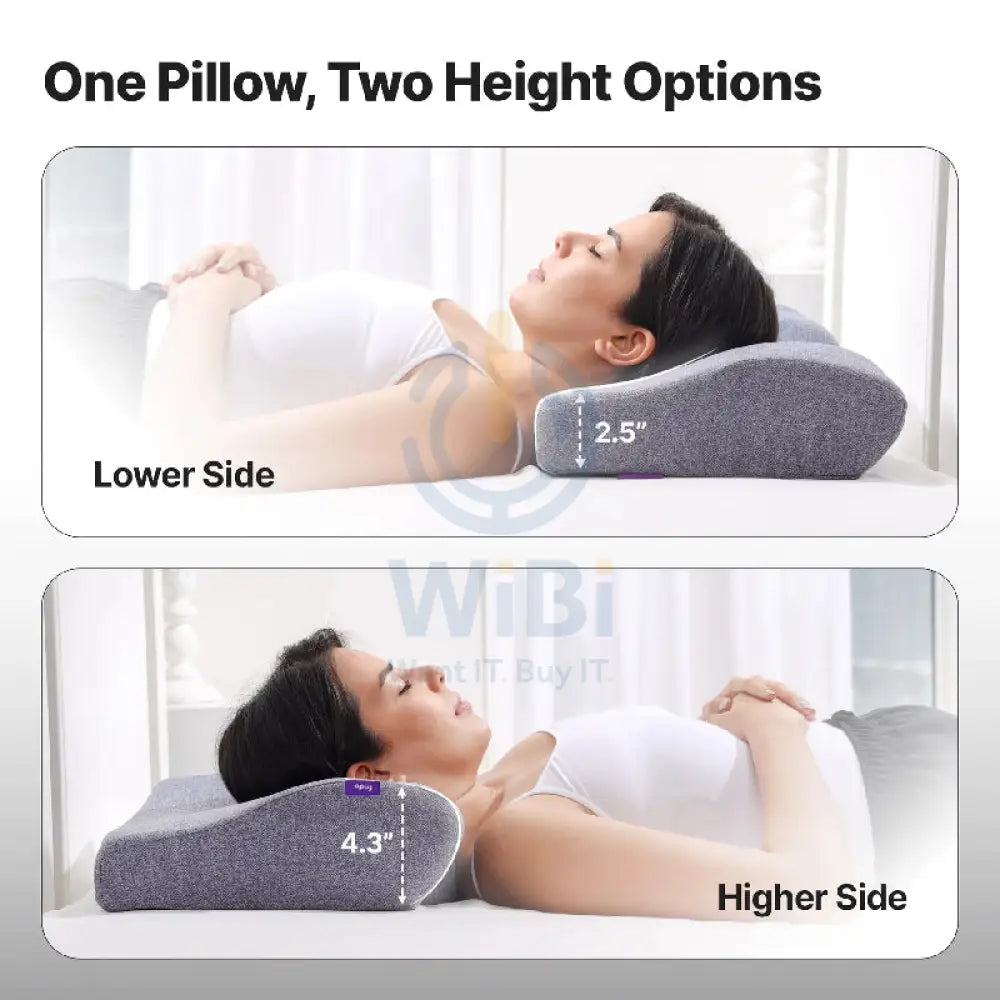 Frido FR-UCCP-PB Ultimate Neck Contour Cervical Pillow - Blue Outdoor & Travel > Pillows