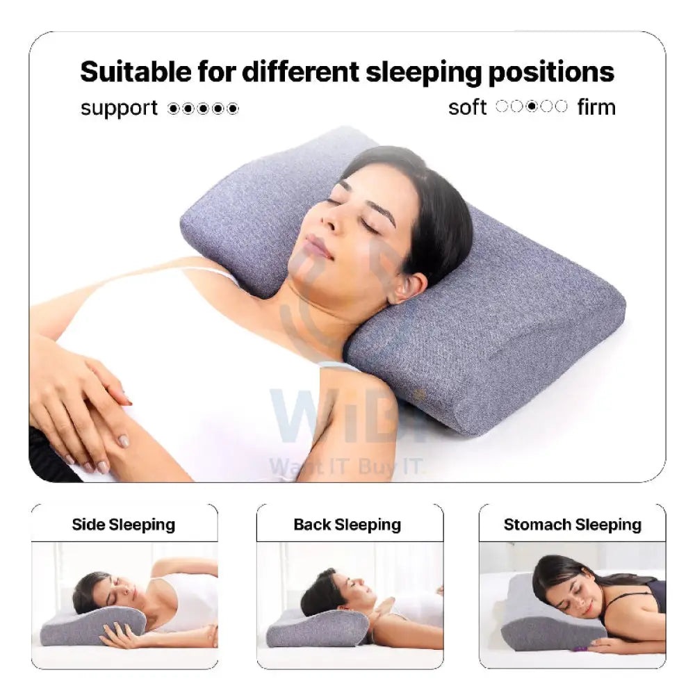 Frido FR-UCCP-PB Ultimate Neck Contour Cervical Pillow - Blue Outdoor & Travel > Pillows