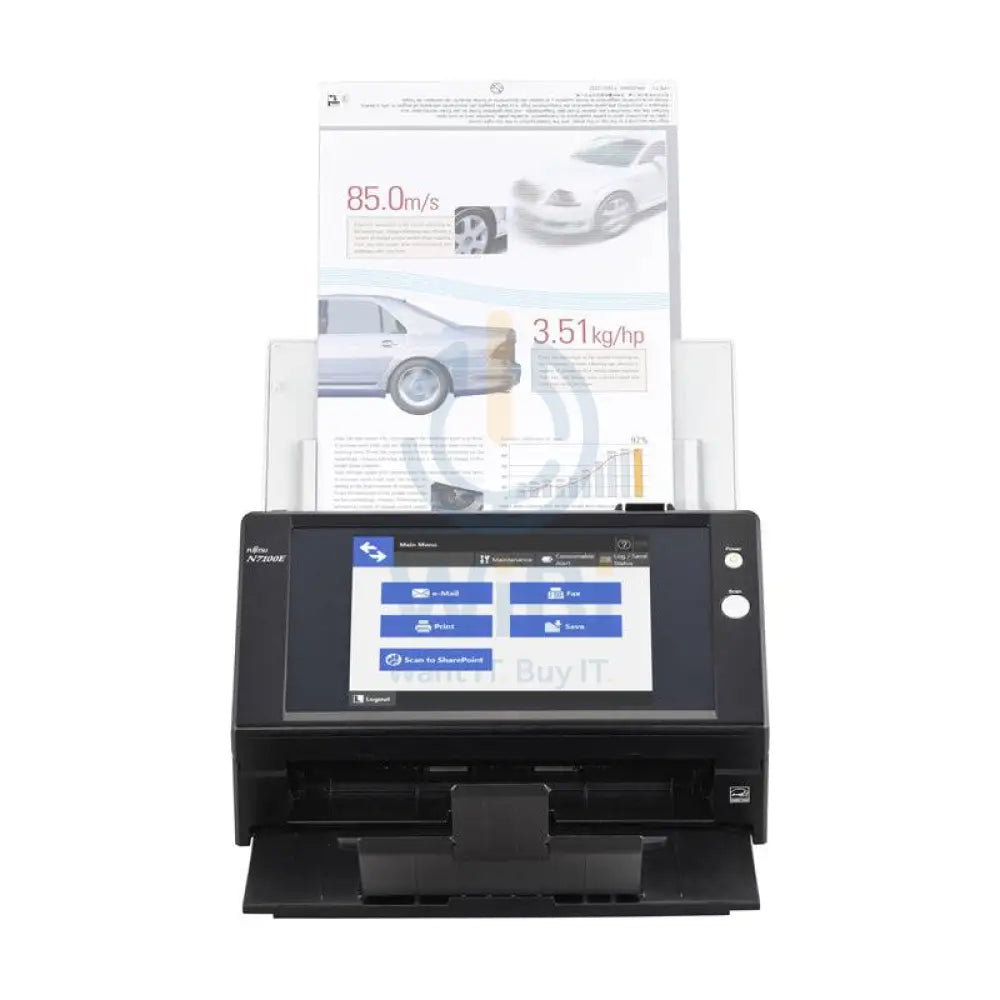 Fujitsu N7100E - 25ppm / 600dpi / A4 / RJ-45 / Sheetfed ADF Scanner