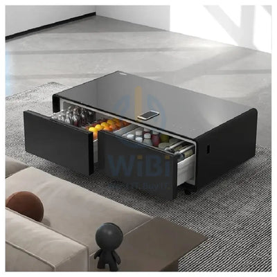 Gamax Elegant Smart Coffee Table with 135L Refrigerator - 2x USB / Black Accessories > Smart Devices