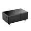 Gamax Elegant Smart Coffee Table with 90L Refrigerator - 2x USB / Black Accessories > Smart Devices