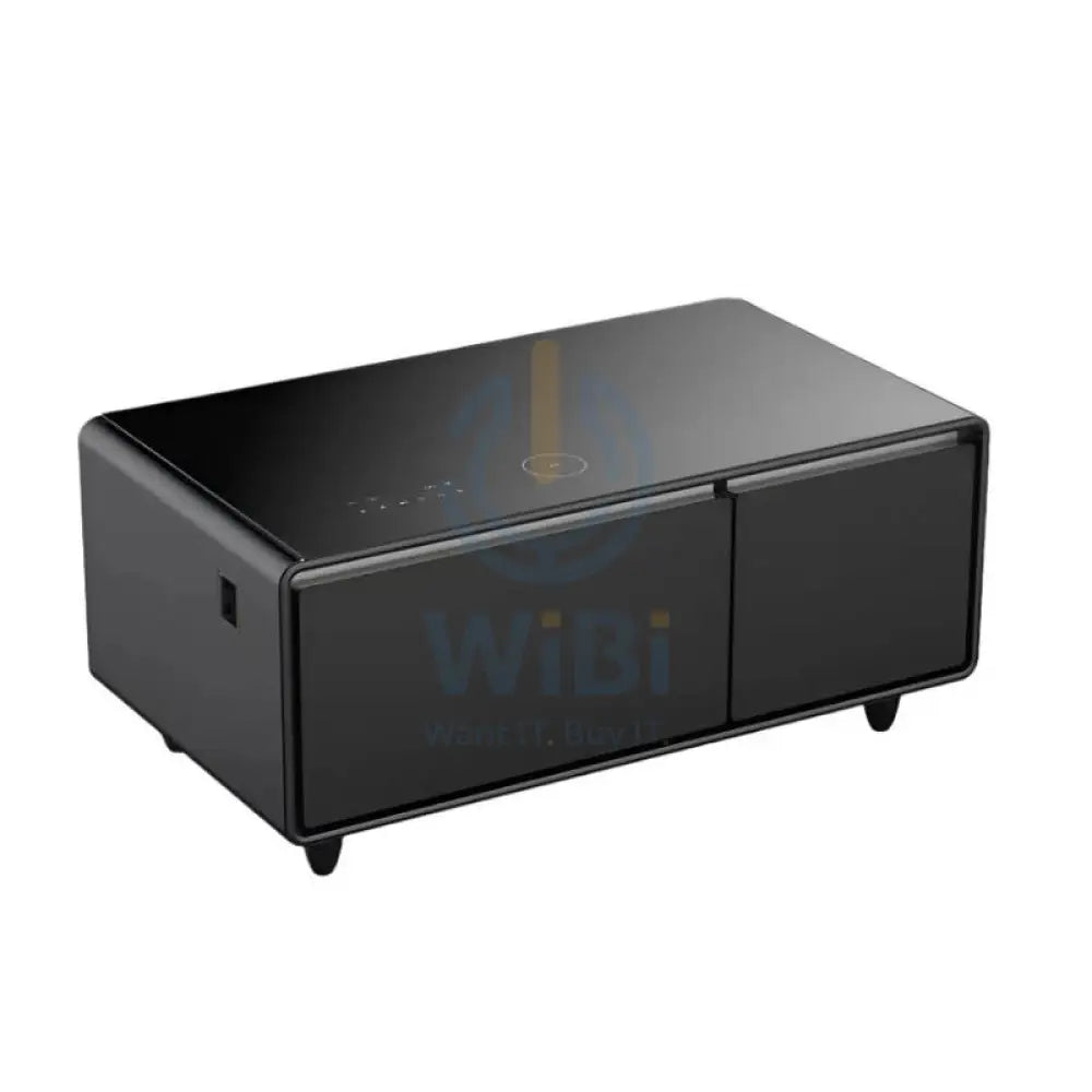 Gamax Elegant Smart Coffee Table with 90L Refrigerator - 2x USB / Black Accessories > Smart Devices