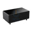 Gamax Elegant Smart Coffee Table with 90L Refrigerator - 2x USB / Black Accessories > Smart Devices