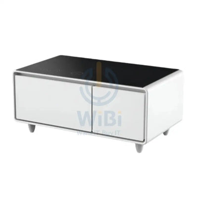 Gamax Elegant Smart Coffee Table with 90L Refrigerator - 2x USB / White Accessories > Smart Devices