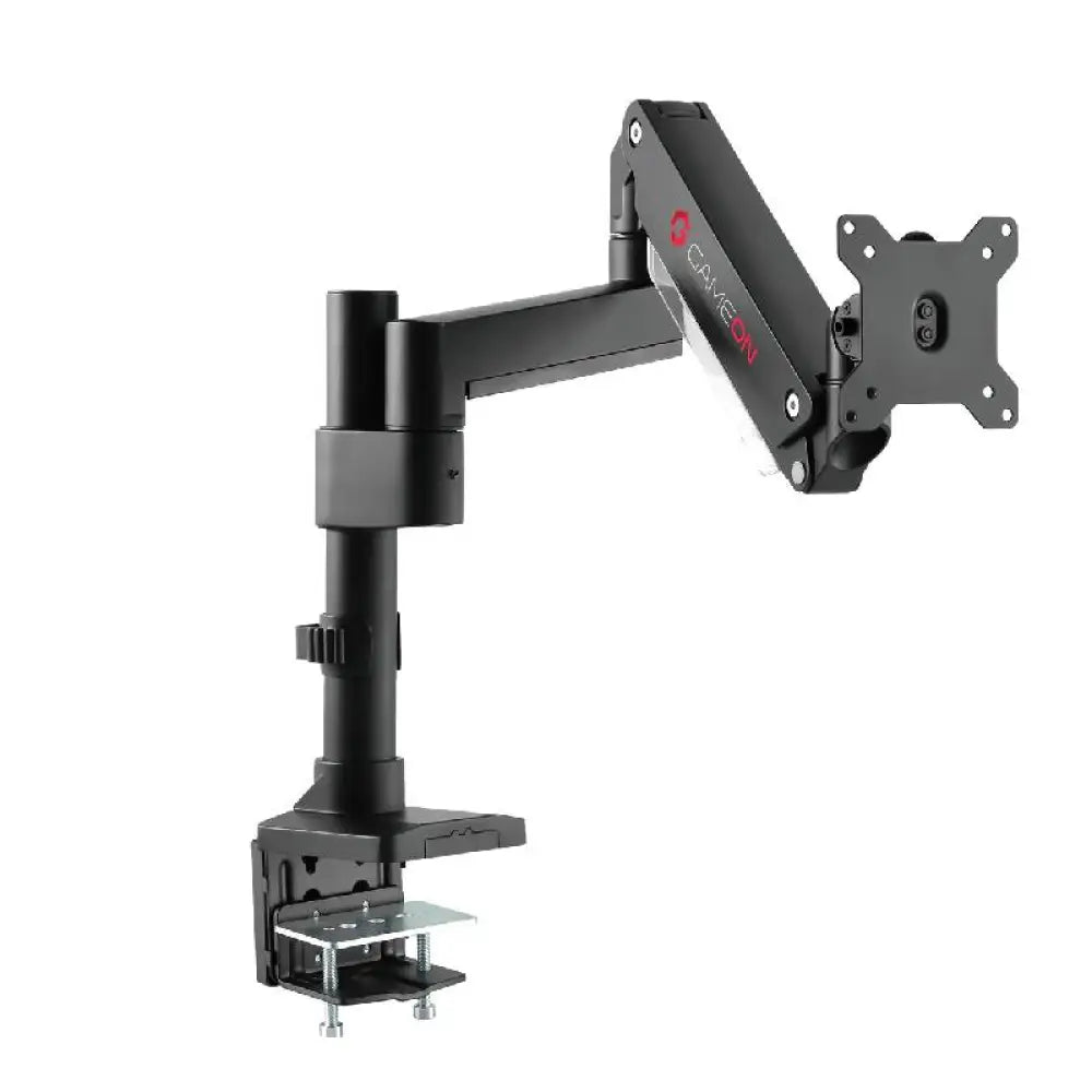 GameOn GO-2083 Pole-Mounted Aluminum Heavy-Duty Spring-Assisted Single Monitor Arm - Black Accessories > Other Gaming