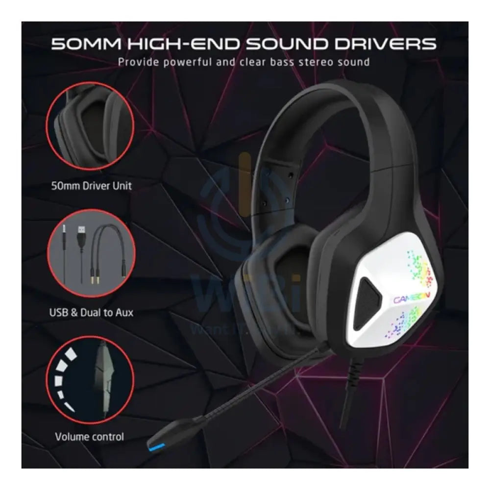 GAMEON GOK905 Infernus RGB Gaming Headset - Black Accessories > Audio > Headphones > Gaming Zone